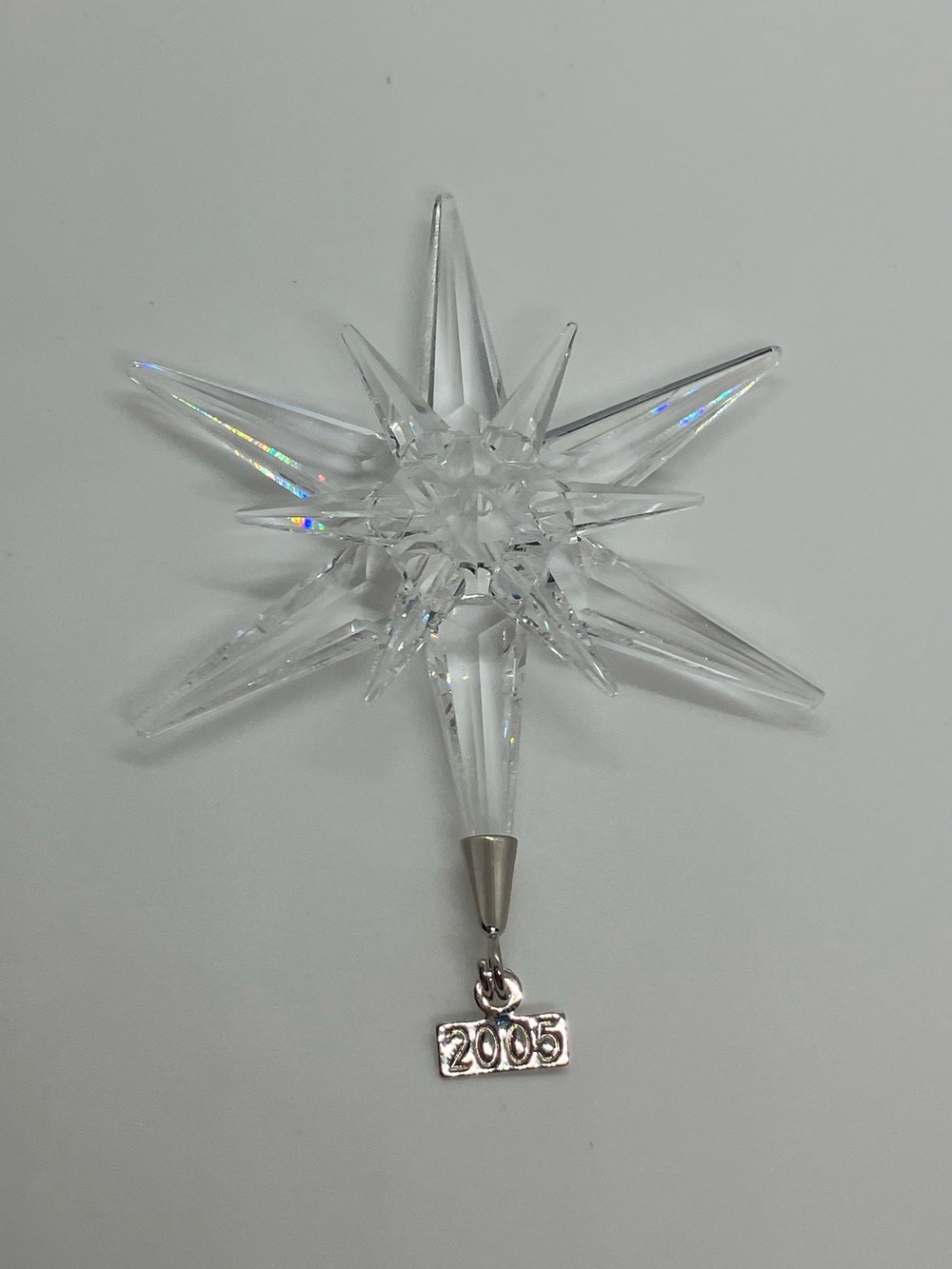 2005 Swarovski Annual Christmas Ornament Snowflake Rockefeller # 680502